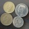Lot 4 monede diferite Luxemburg - 5/10/20/50 Francs