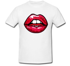 Tricou &amp;quot; Lips drawing &amp;quot; foto