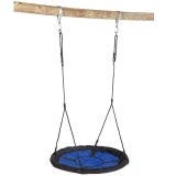 Leagan Cuib Swibee Albastru/Negru, Impermeabil, Diametru 98cm, Sarcina Max 150kg, KBT, Coarda Ajustabila