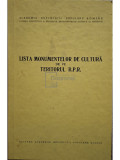 Lista monumentelor de cultura de pe teritoriul RPR (editia 1956)