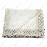 Fata de masa traditionala din bumbac 75&times;45 CM Crem