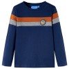 Tricou pentru copii cu m&acirc;neci lungi, bleumarin, 92 12849, vidaXL