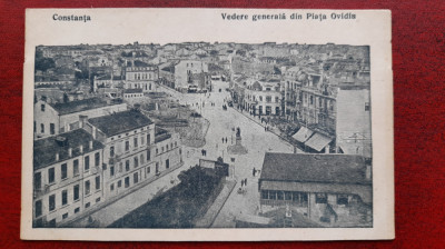 Romania-Constanta-Vedere generala din piata Ovidiu-C.P.necirc-RARA foto