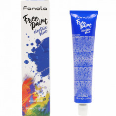 Vopsea semipermanenta Fanola Free Paint Electric Blue, 60ml foto