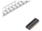 Comutator DIP-SWITCH 8 Secțiuni 24VDC