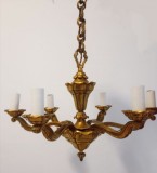 Boem candelabru din bronz masiv cu 6 brațe ,țara de proveniență Franța