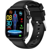 SMARTECH SmartWatch cu Apel Bluetooth, Glucometru, Analiza Impedantei Bioelectrice, EKG, HRV, Temperatura Corporala, Ritm Cardiac, Nivel Oxigen, Tensi