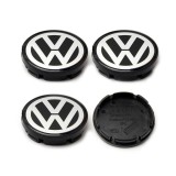 Set 4 capacele roti 55mm negre, pentru jante aliaj Volkswagen