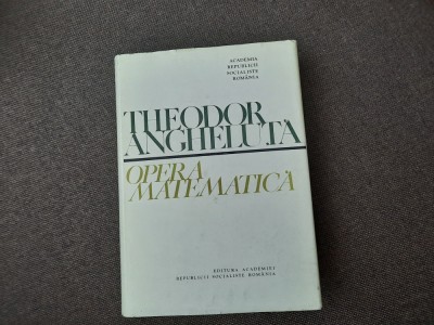 THEODOR ANGHELUTA OPERA MATEMATICA 25/2 foto