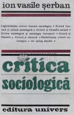Critica sociologica - Ion Vasile Serban (N69)