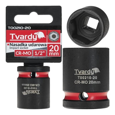 Cheie tubulara de impact in 6 puncte, 1 / 2&amp;quot;, 20 mm, Tvardy T00210-20 foto