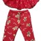 Fustita + Pantaloni bebe , tematica Craciun, 6-8 luni , 74 cm