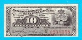 Bancnotă Cuba (pick 52) 10 Centavos 1897 aUNC+ serie: 02849.. Banco Espa&ntilde;ol de la Isla de Cuba
