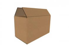 Cutie carton 160x80x95 mm, natur, microondul E 360 g/mp foto