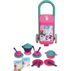 Carucior Cu Accesorii Bucatarie Copii 18 Piese Princess Maya And Friends Ucar Toys Uc152 foto