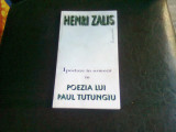 IPOSTAZE IN OSMOZA IN POEZIA LUI PAUL TUTUNGIU - HENRI ZALIS