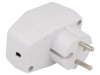 Carcasa Alimentator MASZCZYK ABS Gri, KM-46 GY, 45x70x40mm, Conector 230V, Mod Inchidere Rasucire