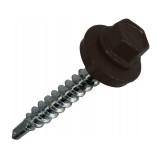 Surub Autoforant Cap Hexagonal 4.8x35mm Maro RAL 8019 - 250 buc/cutie