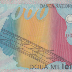 BANCNOTA de 2000 lei AN 1999 Seria 002B1244817