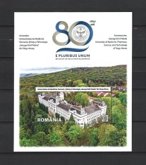 ROMANIA 2025 - UNIVERSITATEA DE MEDICINA DIN TARGU MURES, COLITA,MNH - LP 2510a foto