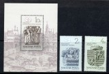 UNGARIA 1987, Arta, Arhitectura, Ziua Marcii Postale, serie neuzată, MNH