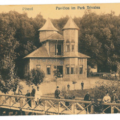 3072 - PITESTI, Trivale Park, Romania - old postcard, CENSOR - used - 1918