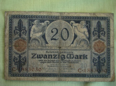 20 Mark / Marci 1915 GERMANIA - Lot de 2 Bucati foto