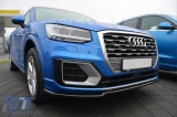 Spoiler Maxton Design potrivit pentru bara frontala a Audi Q2 Sport dupa 2016, lac negru Performance AutoTuning