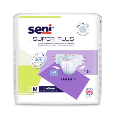Seni Super Plus Medium Scutece Incontinenţă 10 buc foto
