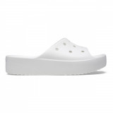 Papuci Crocs Classic Platform Slide Alb - White, 34, 36 - 39, 41