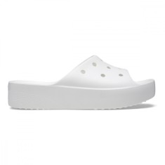 Papuci Crocs Classic Platform Slide Alb - White foto