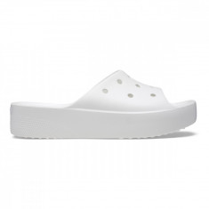 Papuci Crocs Classic Platform Slide Alb - White