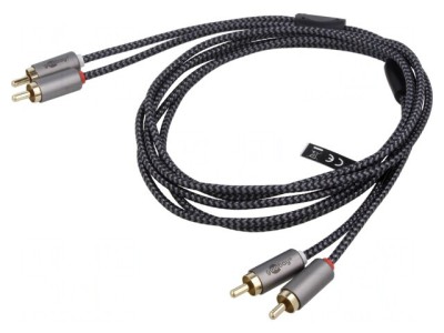 Cablu RCA Aurit 0.5m x2 Mufe PVC foto