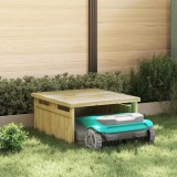 Cumpara ieftin Robot de tăiat iarba, dimensiuni 70x80x38 cm, din lemn de pin impregnate