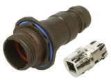 Conector RJ45 soclu, Cat 5e, IP68, pe cablu