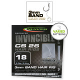 Carlige legate Maver Invincible CS26 Banded, 30cm, 3mm, 8bc (Marime Carlige: Nr. 16)