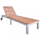 vidaXL Șezlong, lemn masiv de acacia 44611