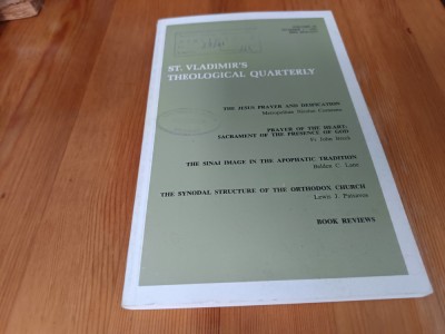 ST.VLADIMIR&amp;#039;S THEOLOGICAL QUARTERLY.TEXTE SI RECENZII- J.BRECK,NICOLAE CORNEANU foto