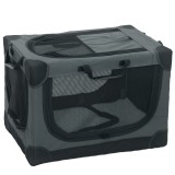 PawHut Cutie pliabilă pentru c&acirc;ini, cutie de transport cu pernă, husă detașabilă lavabilă din țesătură Oxford pentru c&acirc;ini p&acirc;nă la 22kg Verde armată |