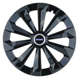 Set 4 Capace Roti 14 inchi (R14) Fame Negru, Compatibile Cu Volvo, Autohelix MSA
