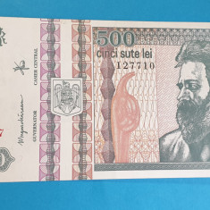 Bancnota 500 Lei 1992 - Seria F - profil spre dreapta in stare foarte buna