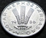 Moneda 20 FILERI / FILLER - RP UNGARA / Ungaria Comunista, anul 1986 * cod 3683, Europa, Aluminiu