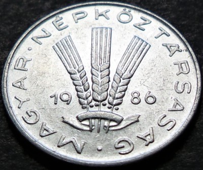 Moneda 20 FILERI / FILLER - RP UNGARA / Ungaria Comunista, anul 1986 * cod 3683 foto