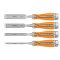 Set dalti 4 buc. 6-24mm maner bicomponent NEO TOOLS 37-900 HardWork ToolsRange
