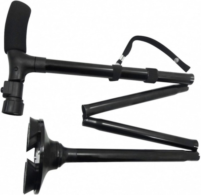Baston de sprijin Magic Cane pliabil cu lanterna si pivoti stabilizatori