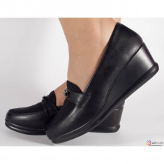 Pantofi platforma negri (cod 523020) foto