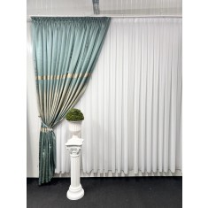 Draperie Bolt, verde menta