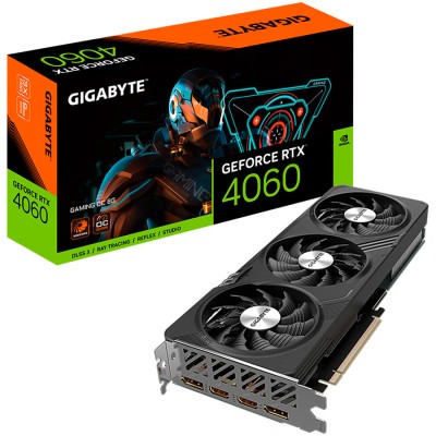 GIGABYTE Video Card NVIDIA GeForce RTX 4060 GAMING OC 8G, GDDR6 8GB/128bit, PCI-E 4.0 x8, 1x8-pin, Retail &amp;quot;GV-N4060GAMING OC-8GD&amp;quot; foto