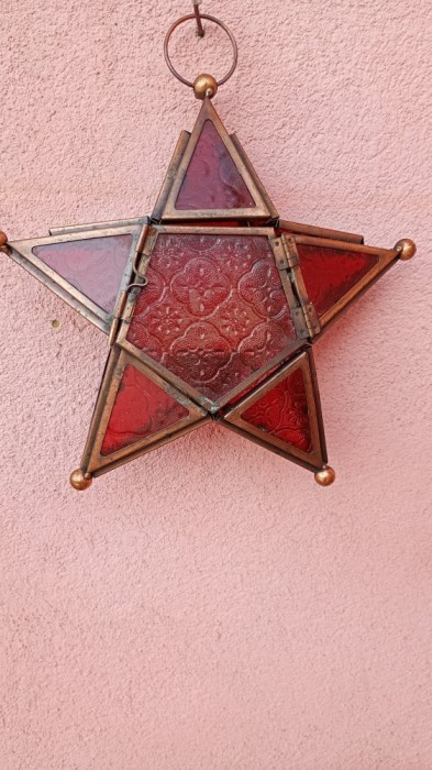 Suport lumanare /Model stea.