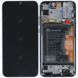 Huawei Honor 10 Lite (HRY-LX1) Capac frontal al modulului de afișare + LCD + digitizer + baterie negru la miezul nopții 02352GWN